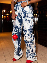 Indiebeautie – Cargojeans mit Batikmuster